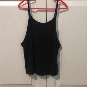 Tank top with open back